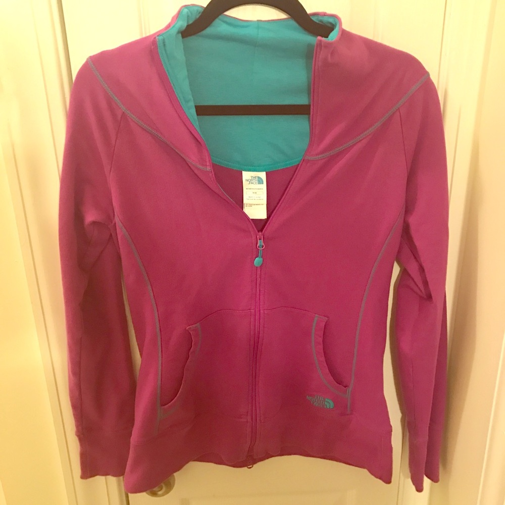 🔥3 for $10 SALE! North Face purple and blue track jacket M